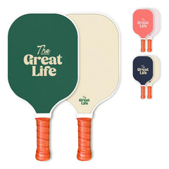 Carbon Fiber Pickleball Paddle – Lightweight, 6" Handle, Paddle Cover Included (Dark Green)