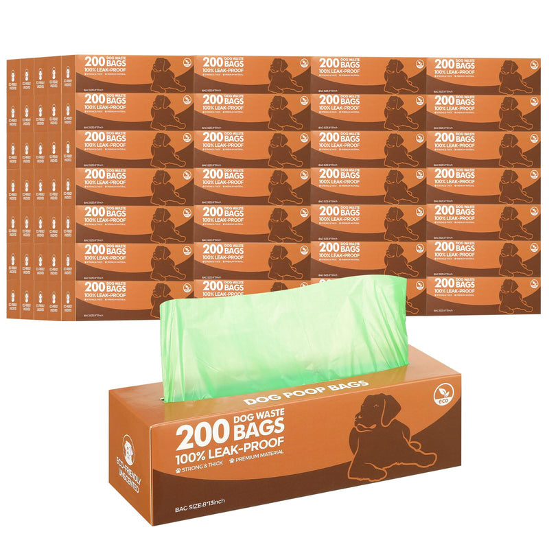 Dog Waste Bags – 50 Rolls, 1000 Bags (Leak-Proof, Dark Green)