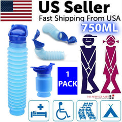 Portable Urinal for Men & Women – 750ml, Reusable, Travel & Camping