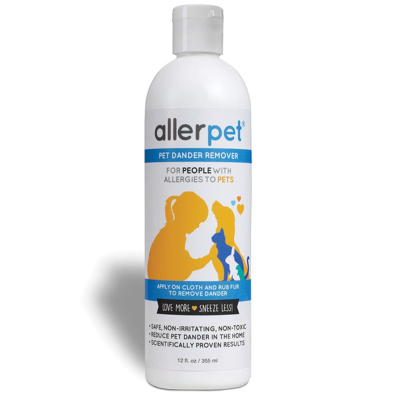 Allerpet Pet Dander Remover – 12 oz, Vet-Recommended for Allergies