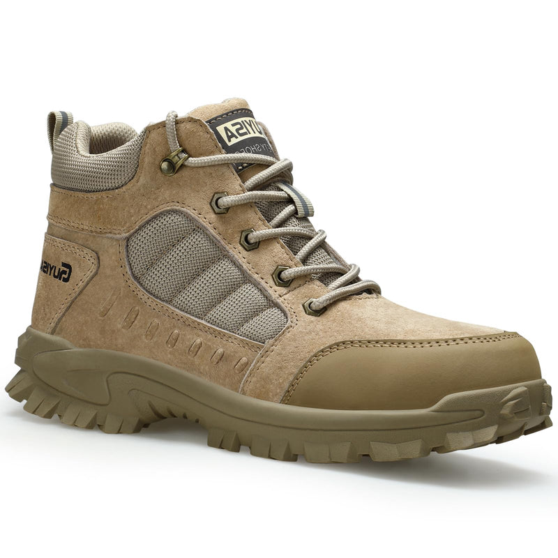 Men's Steel Toe Work Boots – Lightweight, Non-Slip, Puncture-Resistant