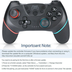 Wireless Pro Controller for Nintendo Switch – Bluetooth, Gyro, Turbo & Rumble