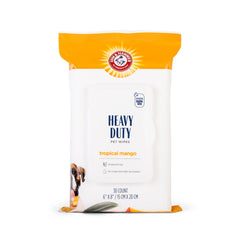Arm & Hammer Dog Bath Wipes – Mango Scent, 30 Count (Travel Size)