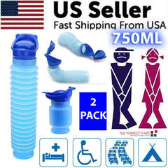 Portable Urinal for Men & Women – 750ml, Reusable, Travel & Camping